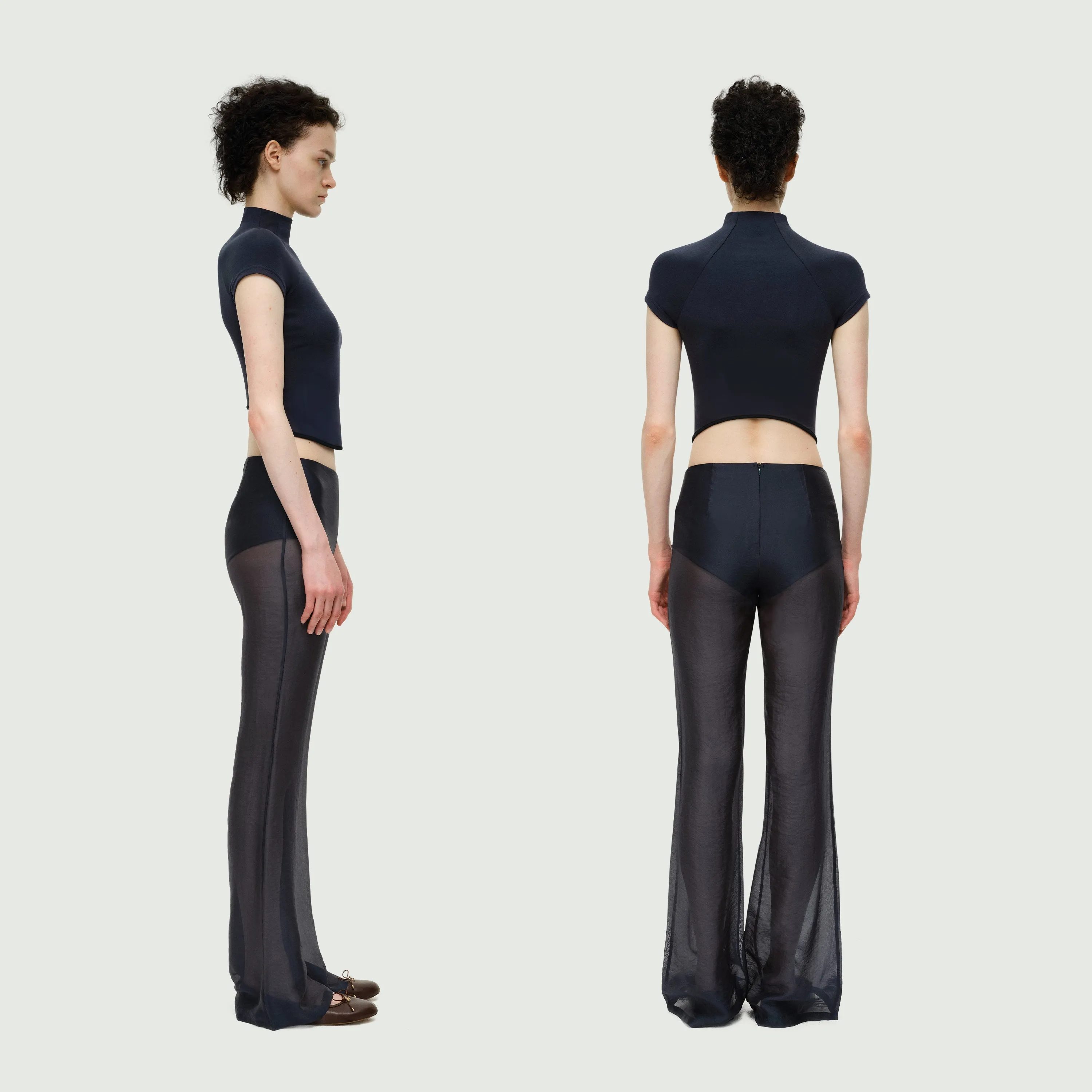The Mesh Flared Pants