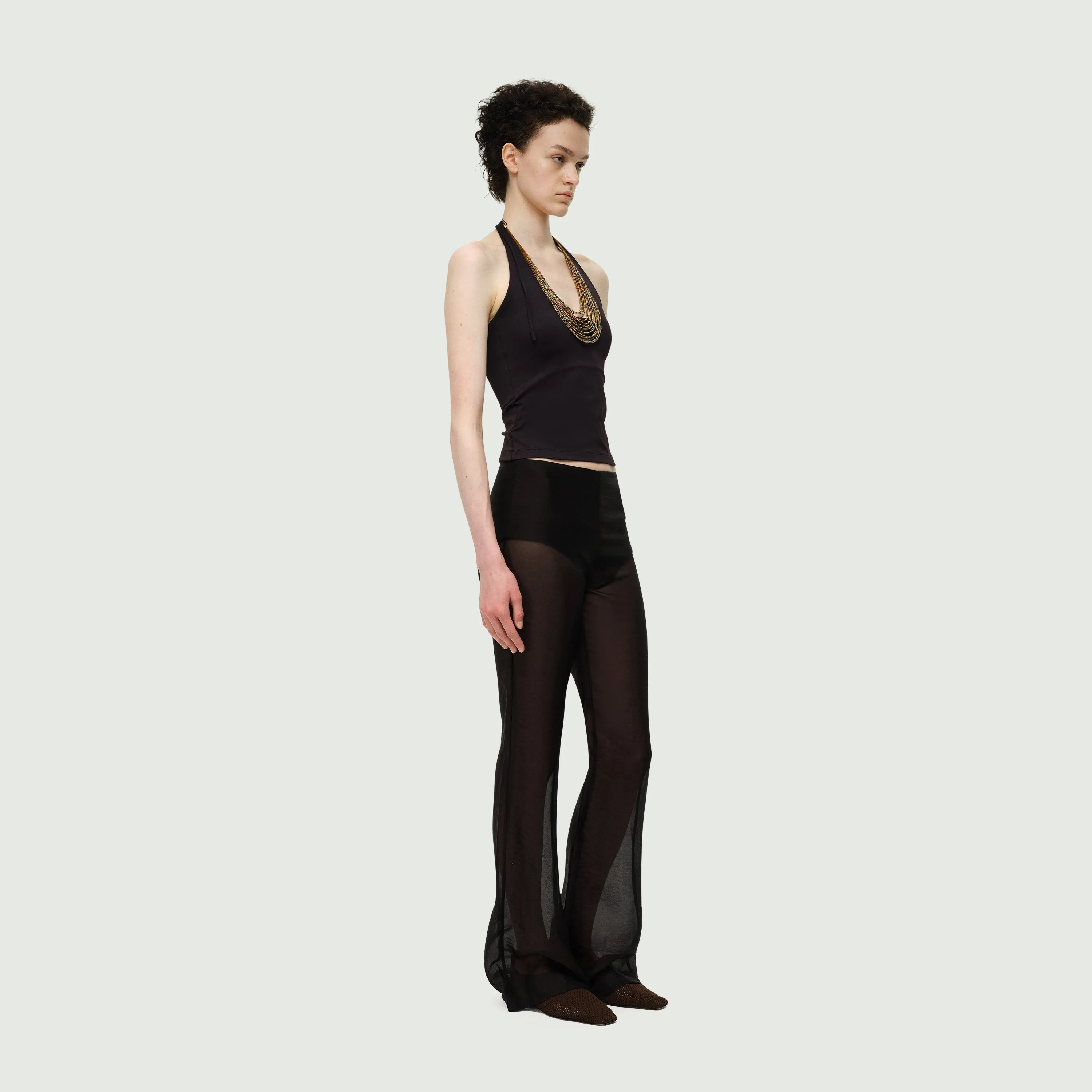 The Mesh Flared Pants