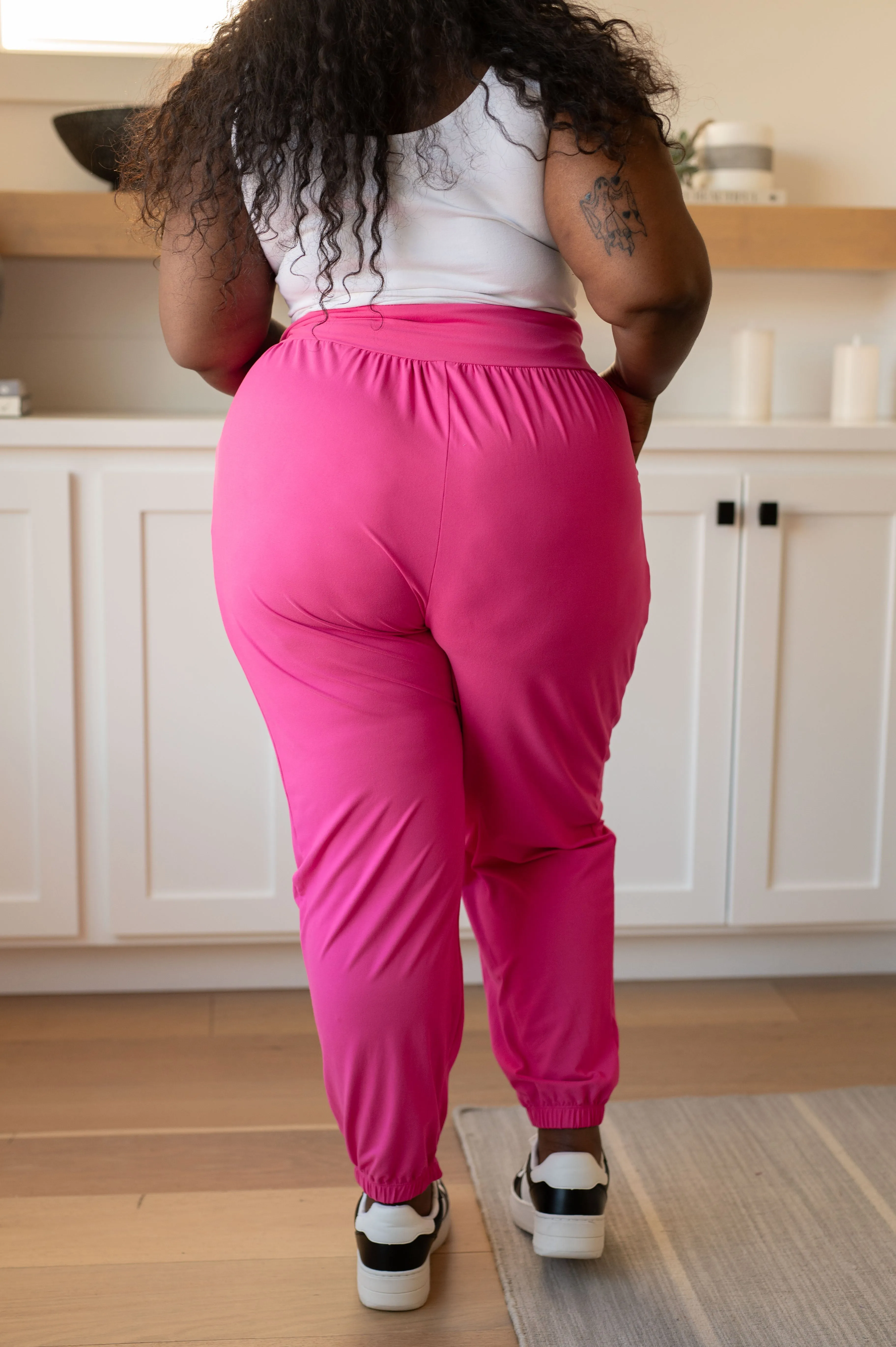 The Motive Slouch Jogger • Hot Pink