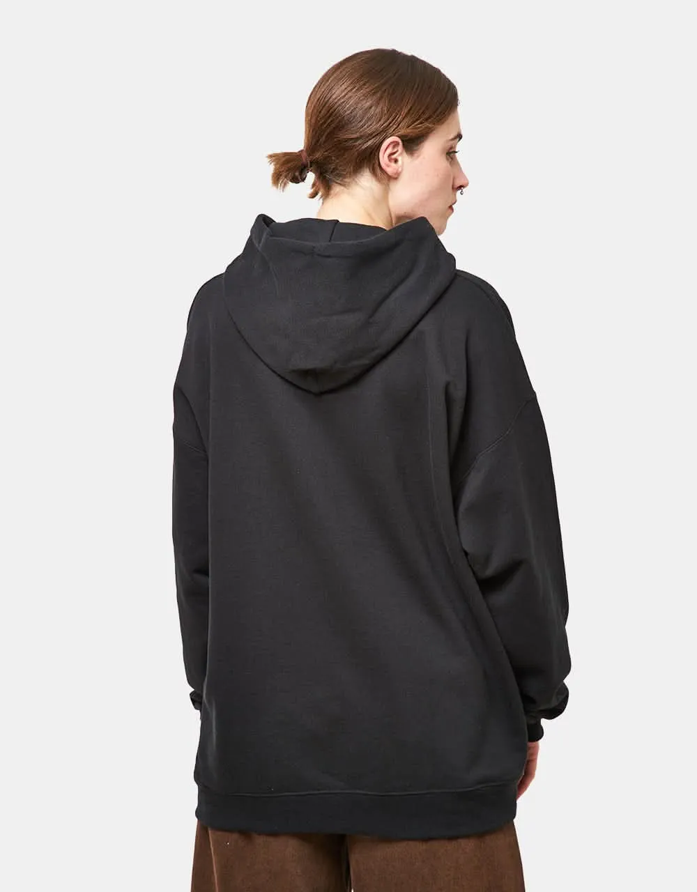 Thrasher Flame Logo Pullover Hoodie - Black