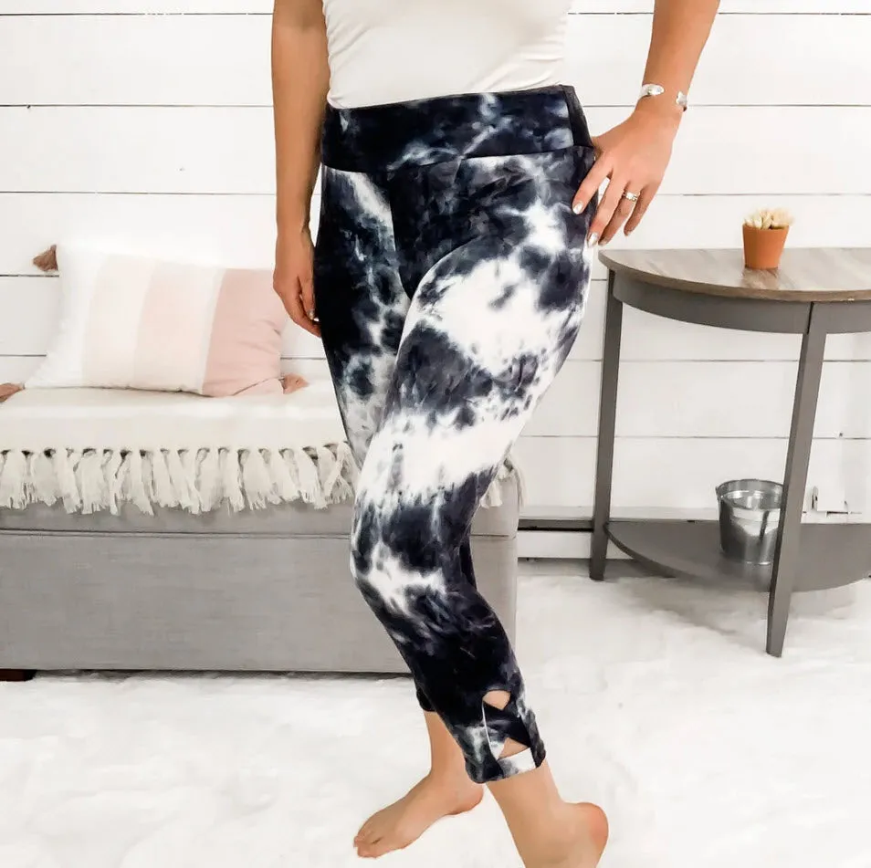 Tie Dye Capri Leggings