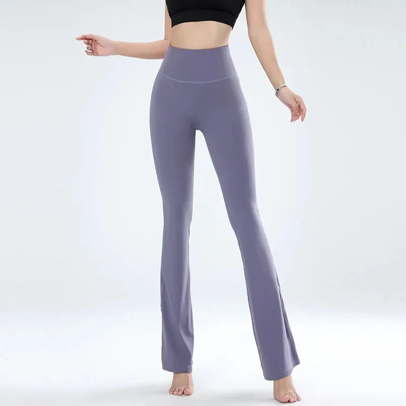 Trendy Yoga High Waist FlaredLeg Pants