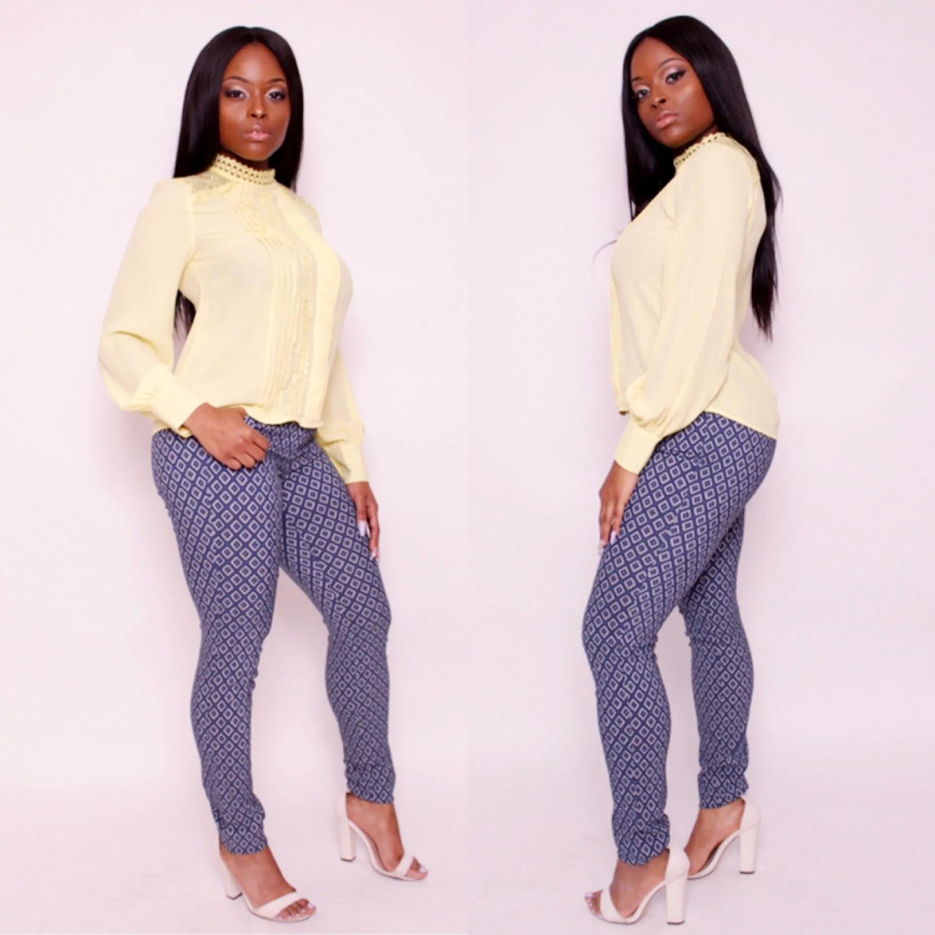 TRIBAL GEO PRINTED Skinny Pants