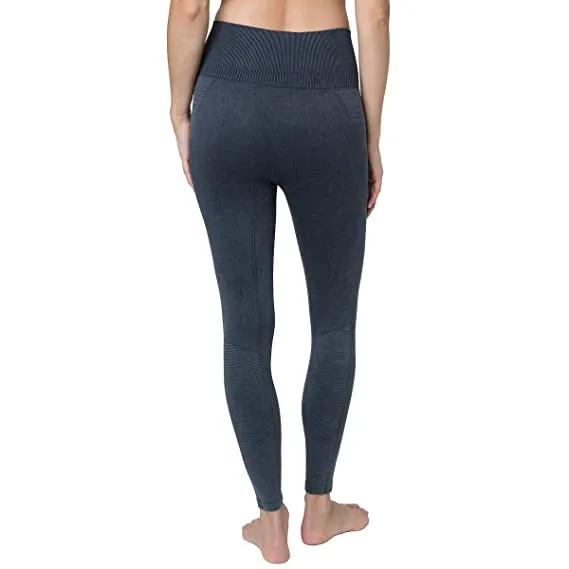 Tuff Athletics Women's Seamless High Waist Tight, Stone Washed Grey