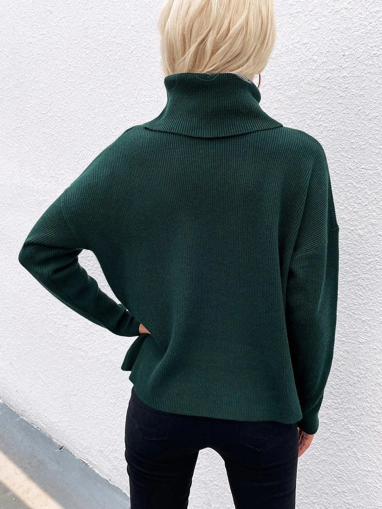 Ultra-Chic Knit Turtleneck Sweater
