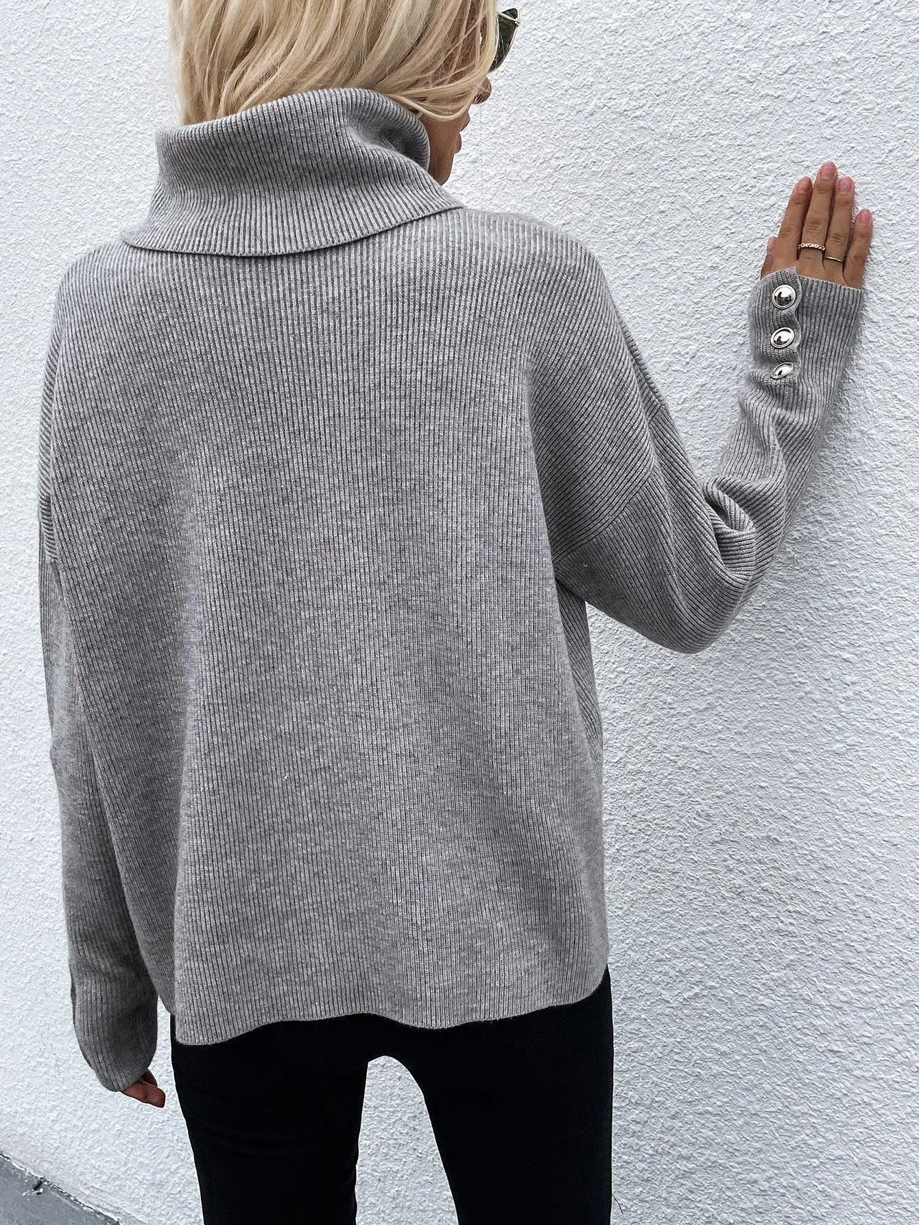 Ultra-Chic Knit Turtleneck Sweater