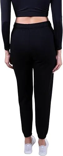 Ultra Game NBA Official Women's Super Soft Active Fleece Sweatpants Joggers, Boston Celtics, Black|Boston Celtics