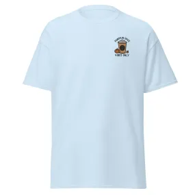 Unisex Fall Embroidered T-Shirt – "Pumpkin Spice Vibes" – Fun Fall Tee for Pumpkin Spice Lovers