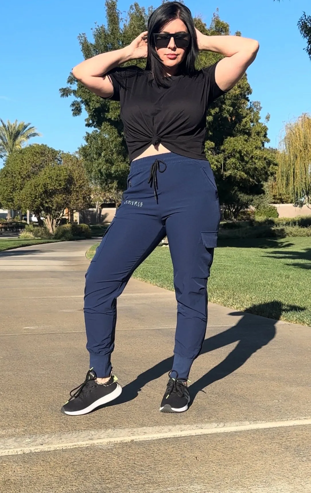 Unisex Urban Flex Cargo Joggers Blue Woman's