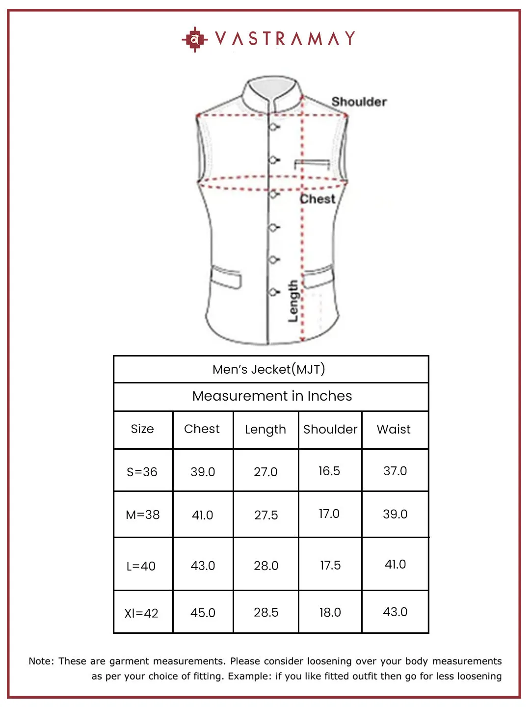VASTRAMAY Men's Mint Green - Nehru Jacket
