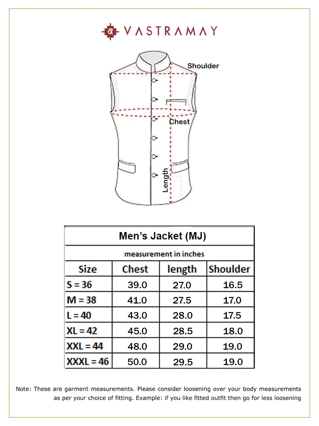VASTRAMAY Men's Navy Blue Jute Nehru Jacket