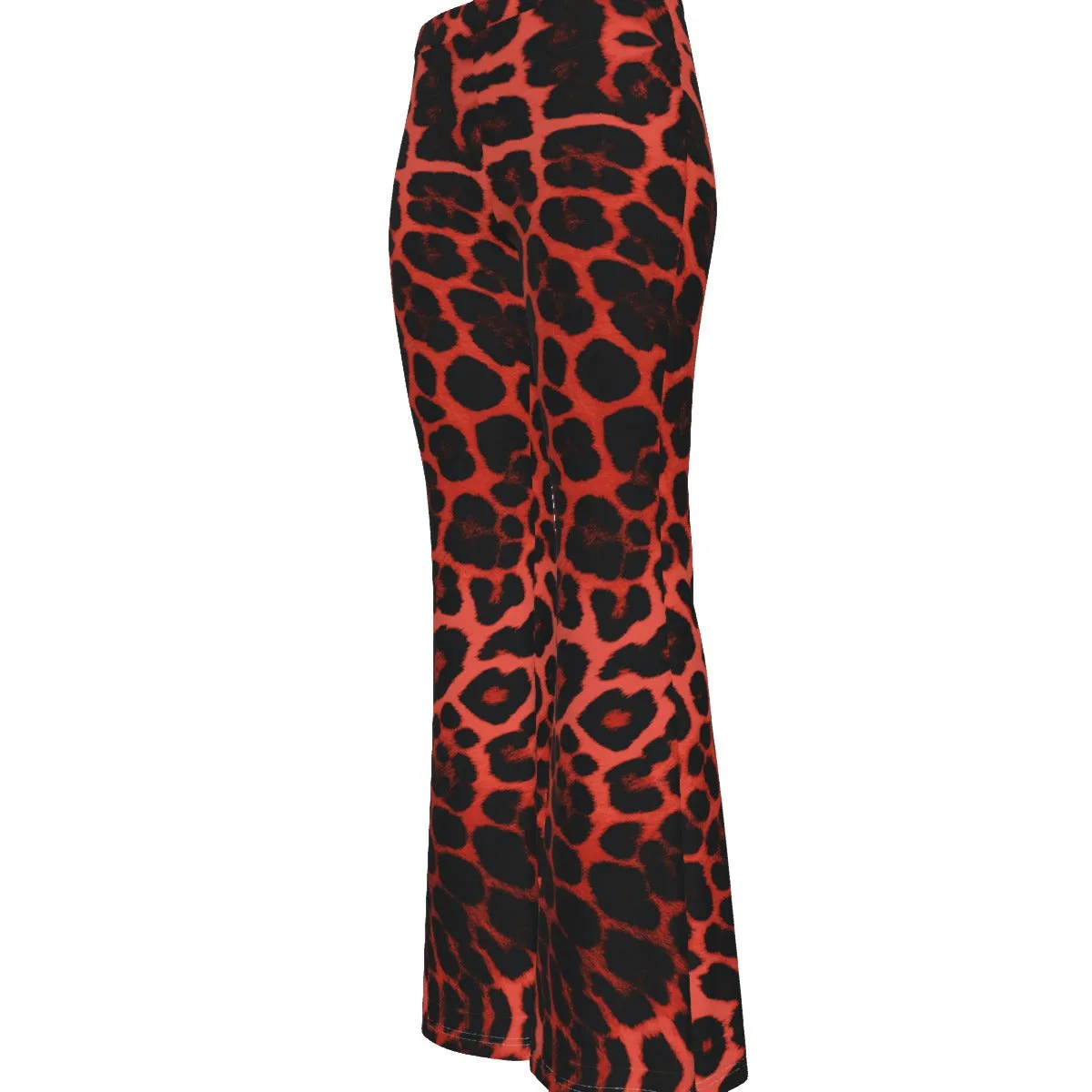 Villa Blvd Félin Fatal Rouge Flared Fit Pants
