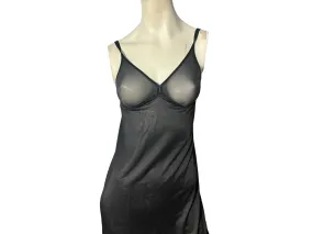 Vintage black full slip 36 Formfit Rogers