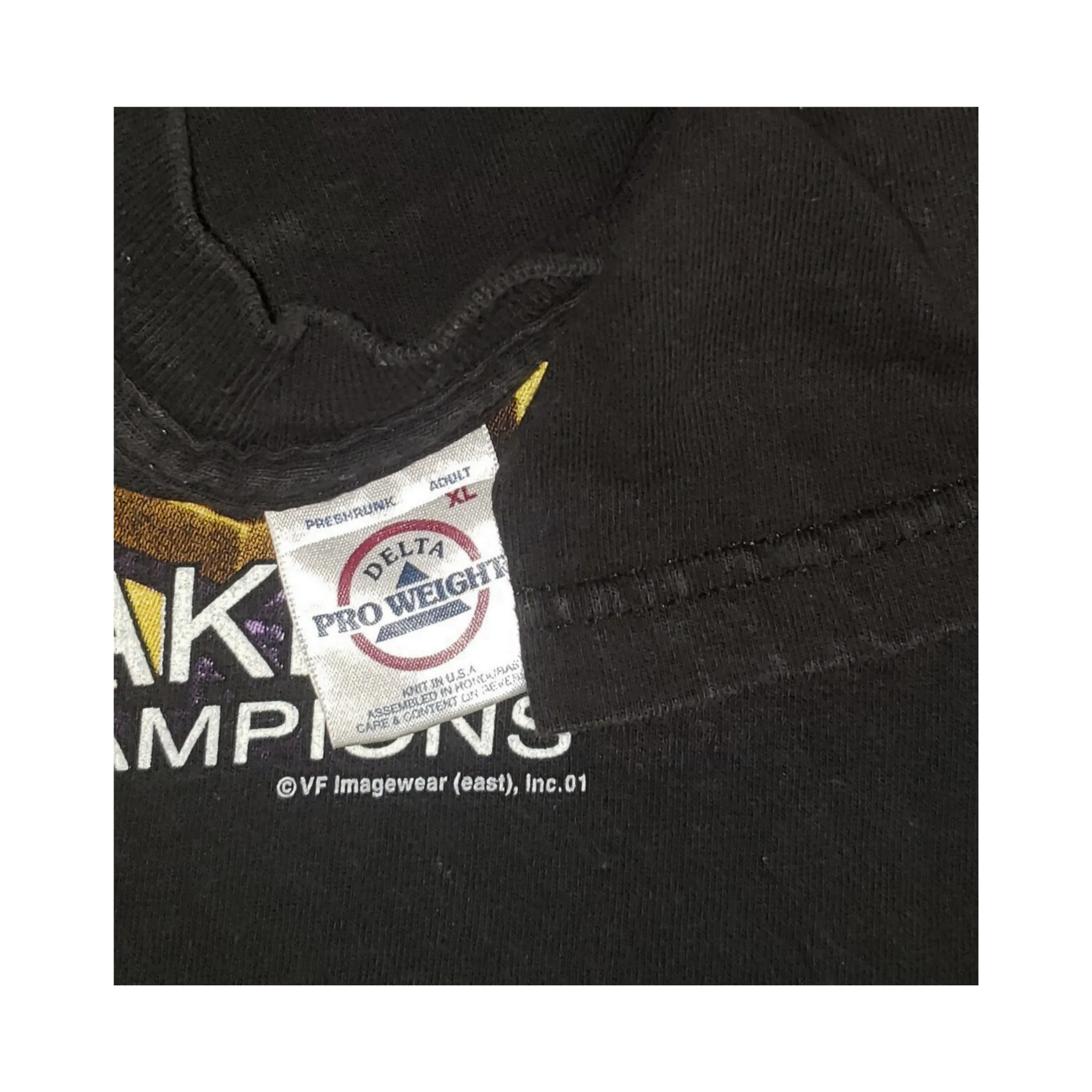 Vintage Los Angeles Lakers NBA Basketball 3-Peat 2002 T-Shirt XL