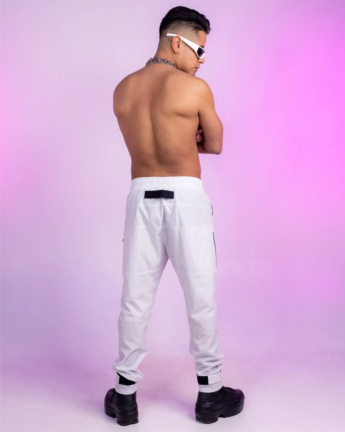 White Taslan Pants