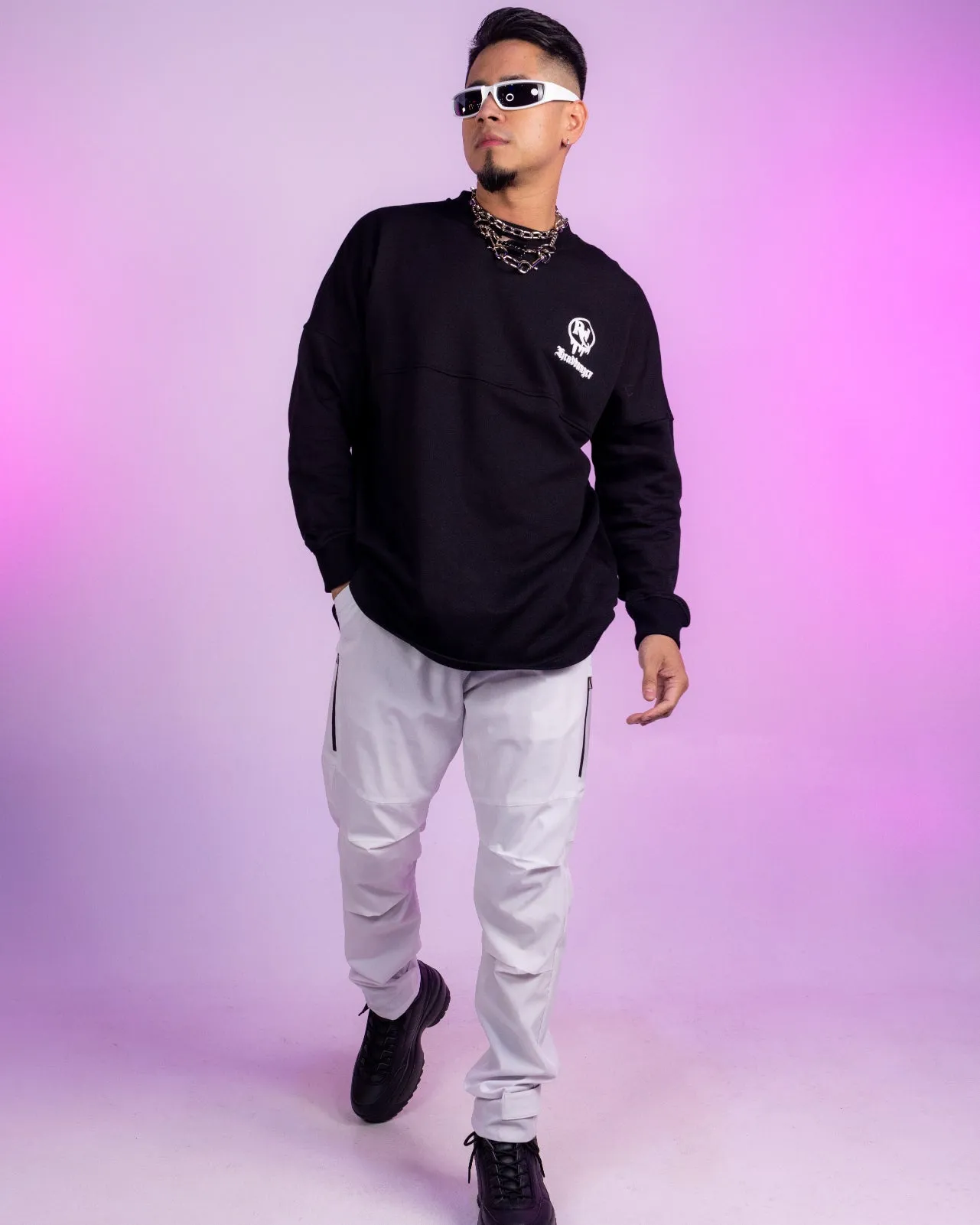 White Taslan Pants