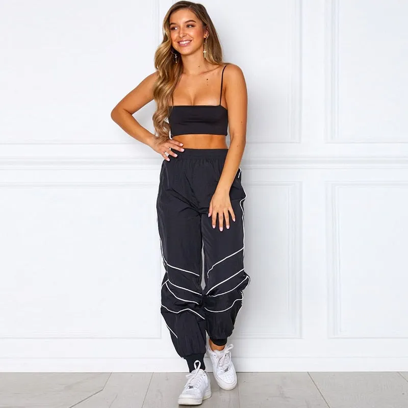 Women's Autumn Casual Loose Striped Joggers