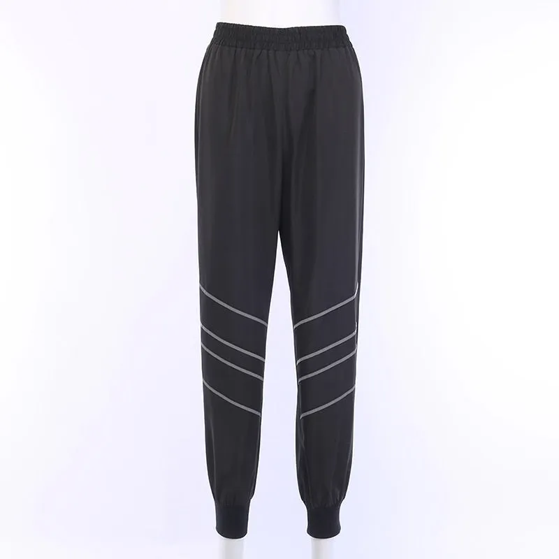 Women's Autumn Casual Loose Striped Joggers