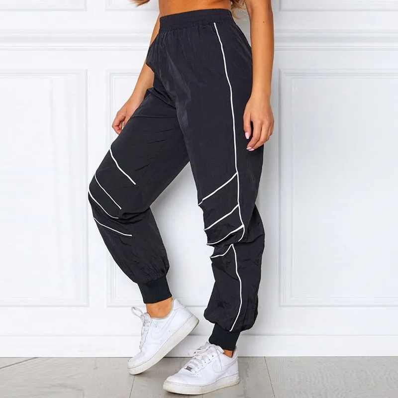 Women's Autumn Casual Loose Striped Joggers