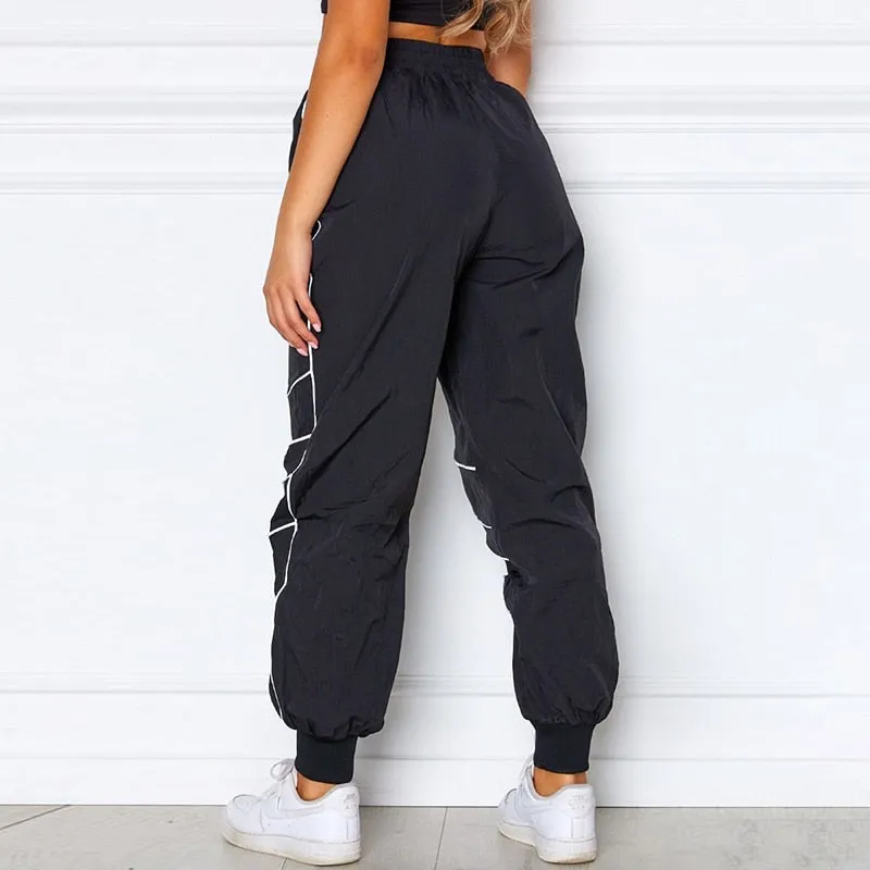 Women's Autumn Casual Loose Striped Joggers