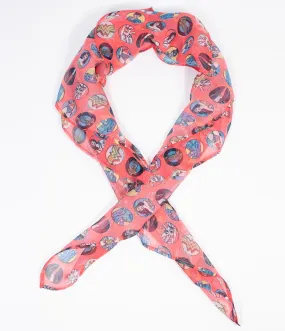 Wonder Woman Polka Dot Collage Hair Scarf