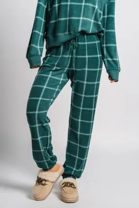 Z Supply plaid joggers noble fir