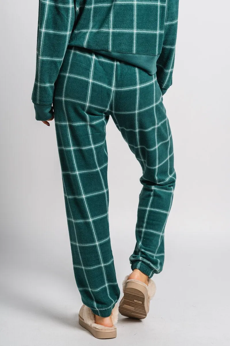 Z Supply plaid joggers noble fir