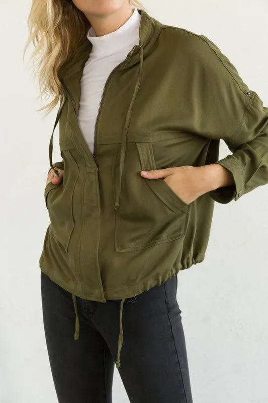 Zipup Parachute Jacket